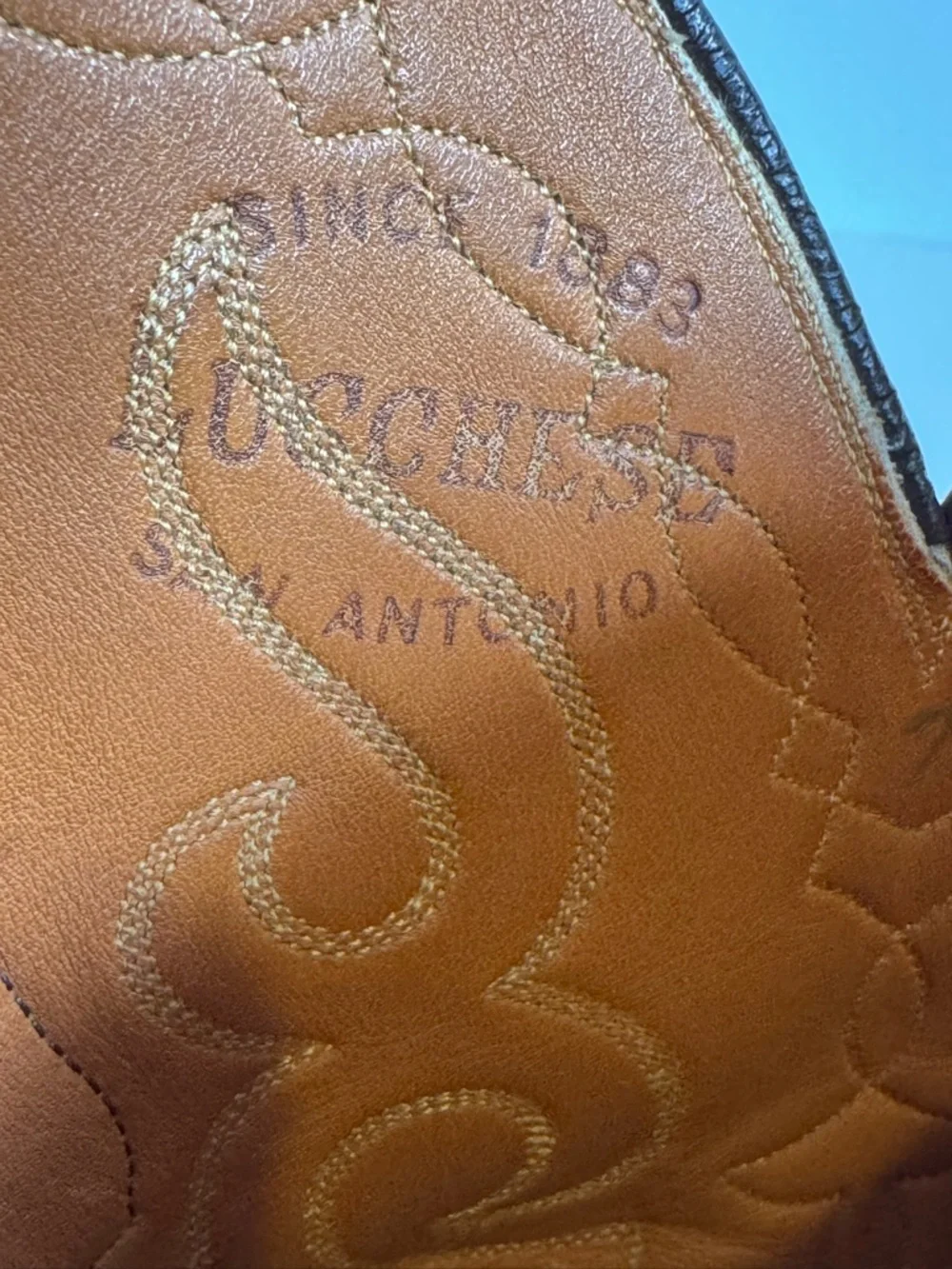 Lucchese San Antonio Men’s Vintage Cowboy Boots Size 10.5 D #6472 Made In USA - Picture 16 of 16